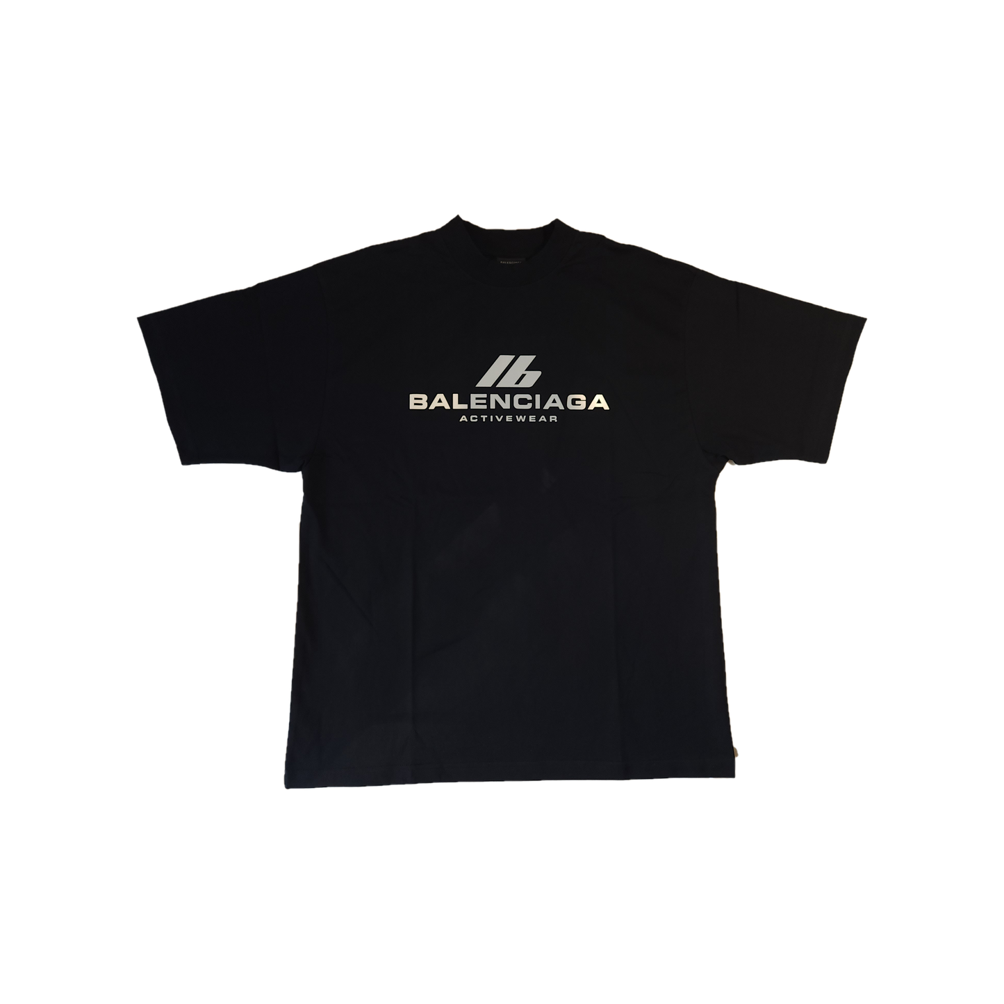 BALENCIAGA Activewear Logo Small Fit T-Shirt Black