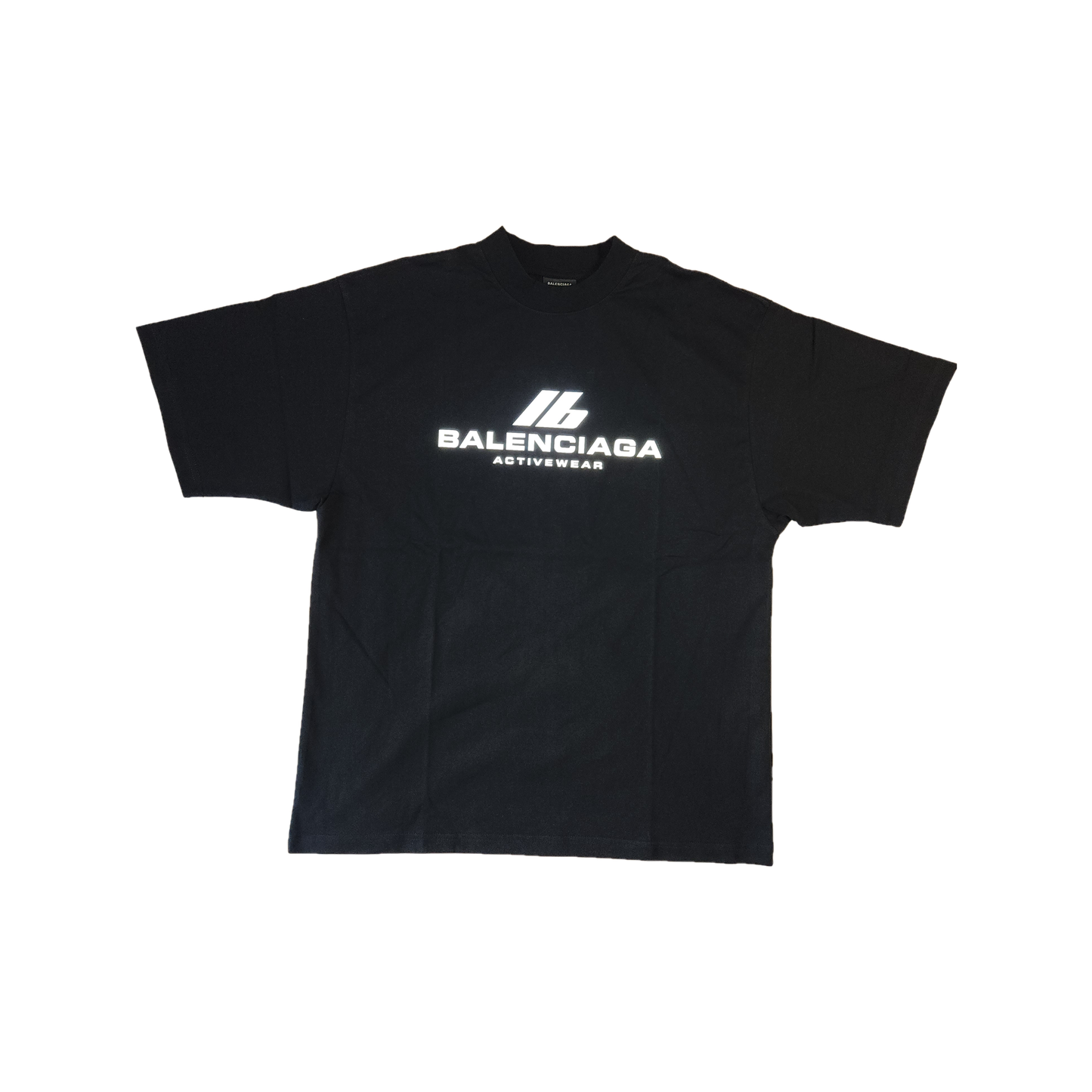 BALENCIAGA Activewear Logo Small Fit T-Shirt Black