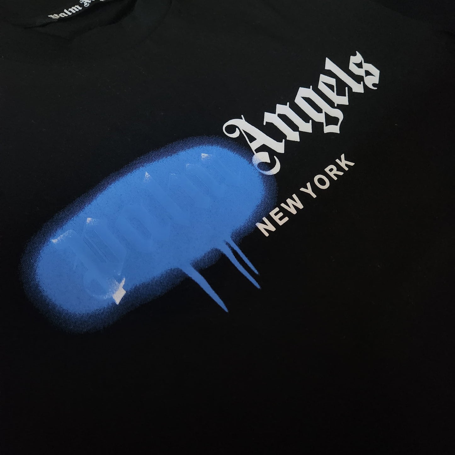 PALM ANGELS NEW YORK SPRAYED LOGO T-SHIRT