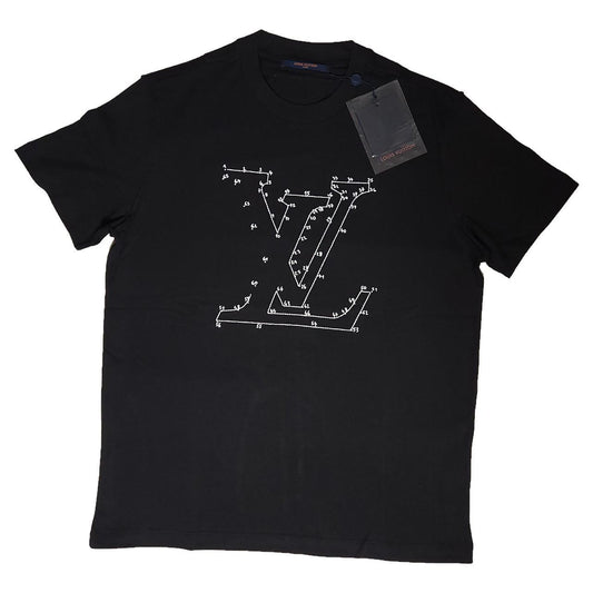 LOUIS VUITTON × VIRGIL ABLOH LV CONNECT THE DOTS STITCH PRINT EMBROIDED T-SHIRT
